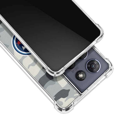 NFL Tennessee Titans Camo Moto G Play 5G (2025) Clear Case